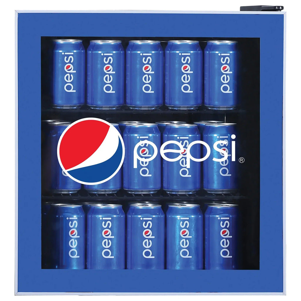 Nouveauté 2026 – Réfrigérateur compact Pepsi MIS165PEP , bleu, capacité 70 canettes