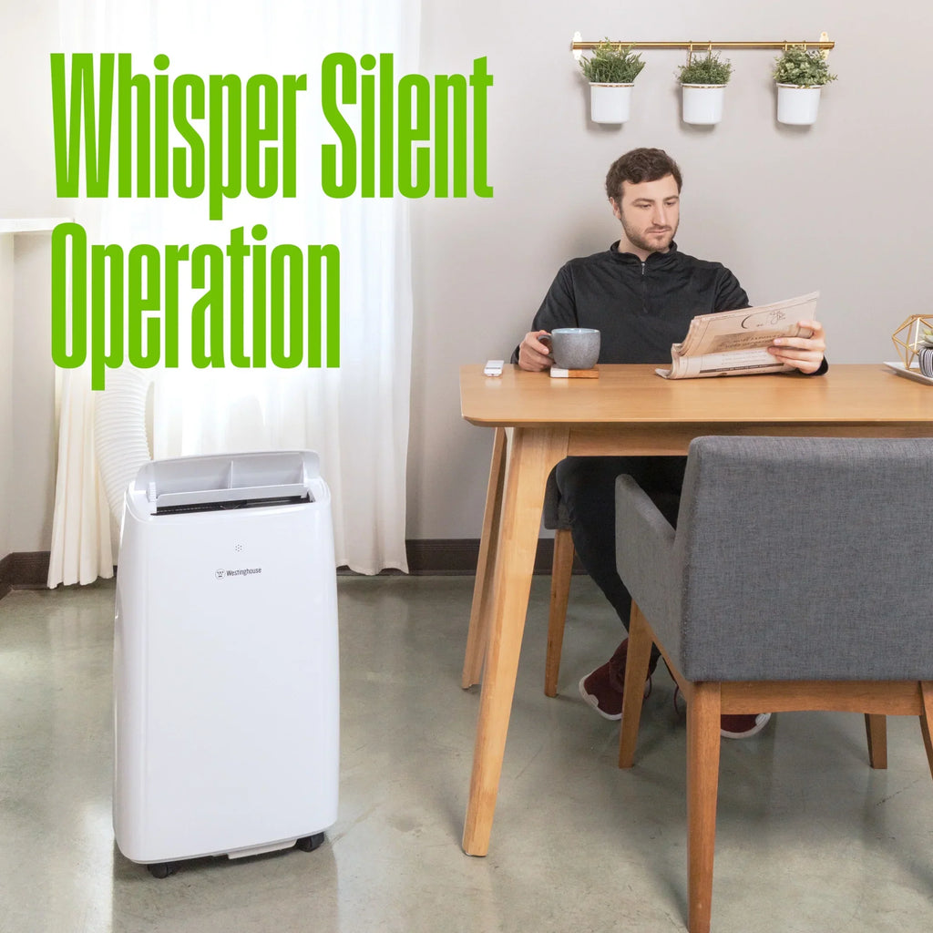 Nouveauté 2026 – Climatiseur et déshumidificateur portable Westinghouse de 10 000 BTU avec application intelligente, pour des pièces jusqu'à 450 pi²