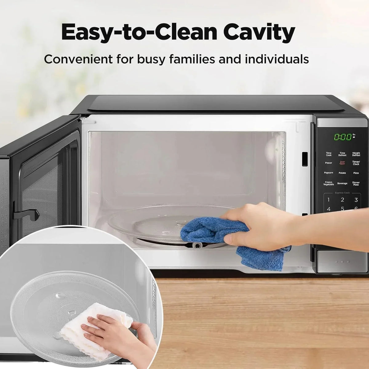 Nouveauté 2026 – Four à micro-ondes de comptoir BLACK+DECKER 0,9 pi³ , 6 menus automatiques, 10 niveaux de puissance, panneau numérique, 900 W
