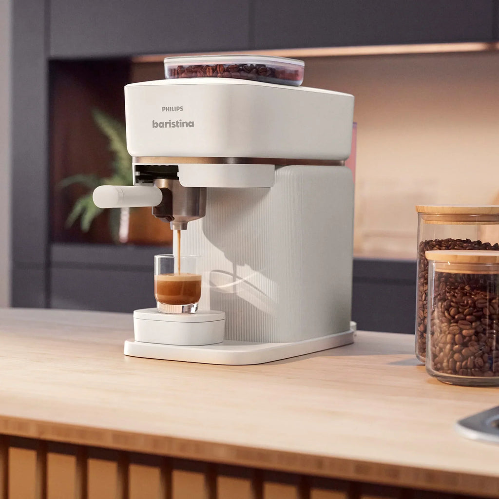 Nouveauté 2026 – Machine à expresso automatique Philips Baristina , blanc laiteux