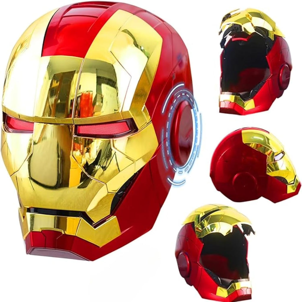 Nouveauté 2026 – Casque Iron Man ZUITEH , nouveau masque de super-héros Iron Man avec voix de Jarvis et ouverture/fermeture contrôlée par télécommande et tactile, objet de collection réaliste, masque de super-héros idéal pour Halloween, Noël, un anni