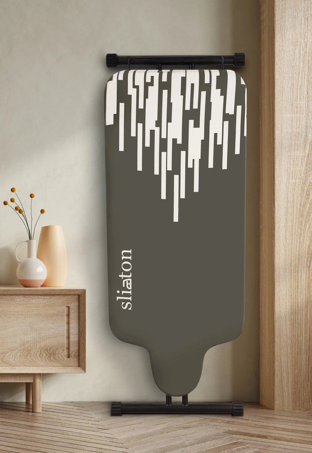 Nouveauté 2026 – Planche à repasser extra large KDJ HOME Slieton avec barre de suspension, 51 cm de large (20 pouces