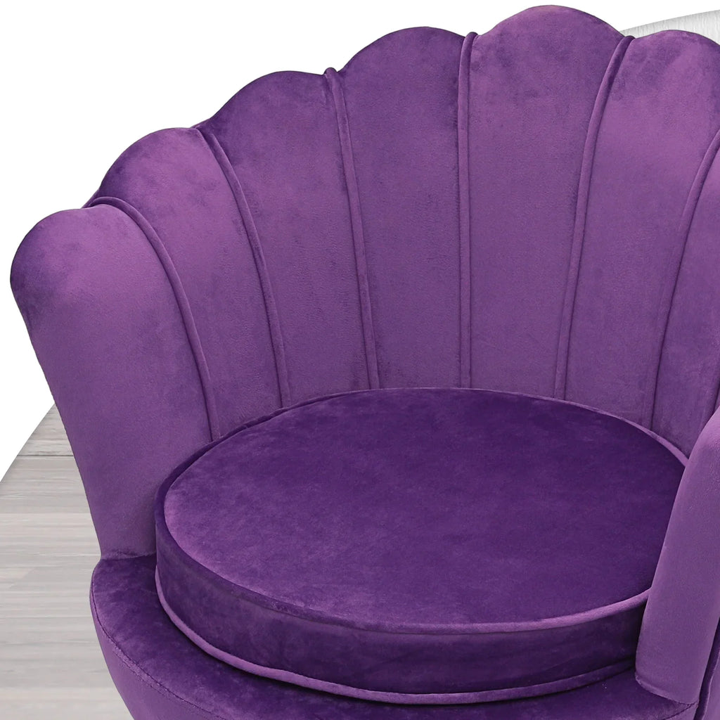 Nouveauté 2026 – Ensemble de 2 fauteuils d'appoint MoNiBloom , capitonnés en velours, avec coussin et repose-pieds. Fauteuil moderne rembourré, assise capitonnée et pieds en métal doré, idéal pour le salon. Couleur : noir