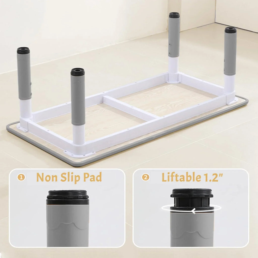 Nouveauté 2026 – Ensemble table et chaises pour enfants TROPOW , table réglable en hauteur pour tout-petits et 6 chaises, table multi-activités avec plateau à motifs graffiti et pieds antidérapants pour les enfants de 2 à 10 ans, idéale pour les gard
