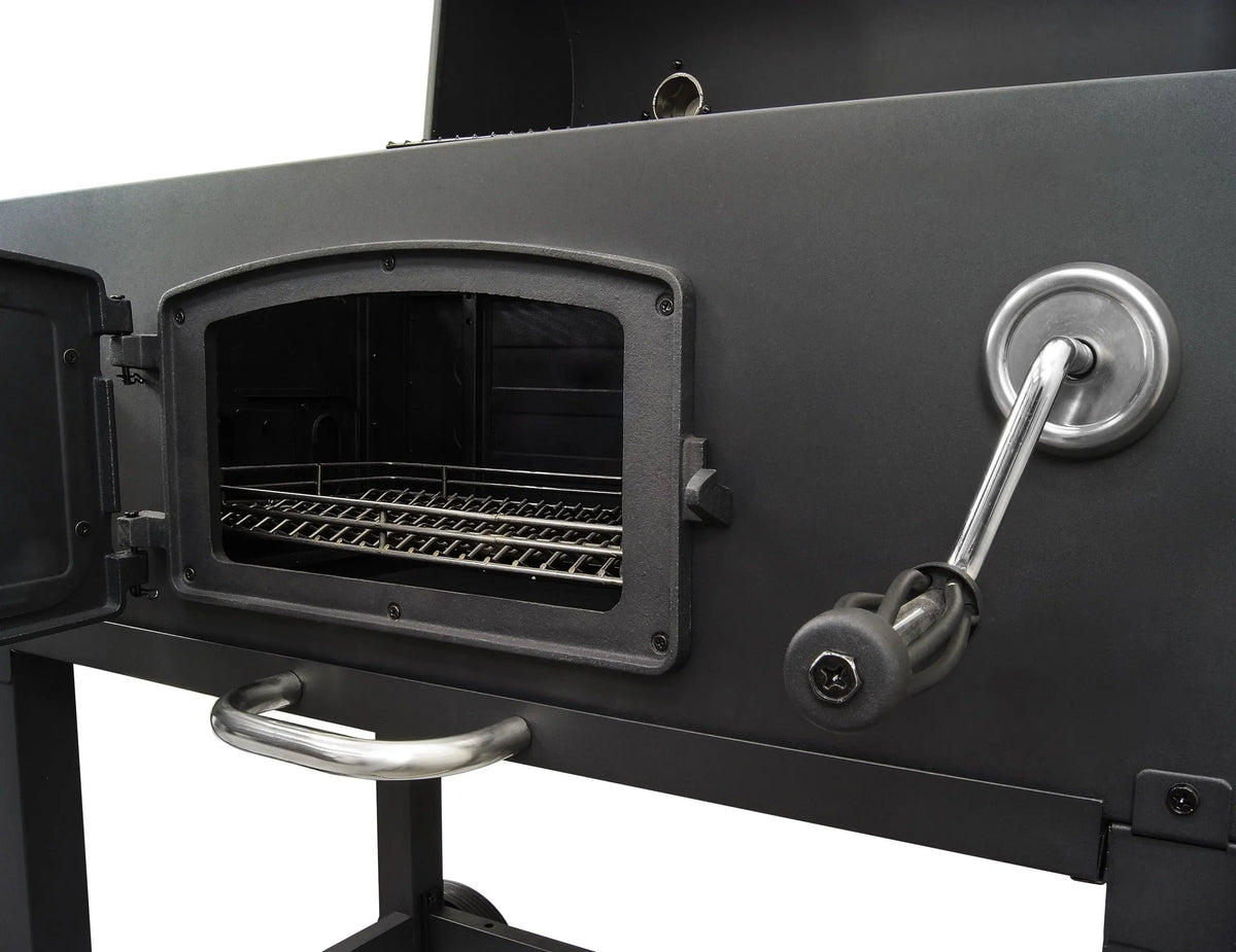 Nouveauté 2026 – Barbecue au charbon de bois robuste X-Large - 81 cm de largeur - Surface de cuisson de 5 400 cm² - Noir