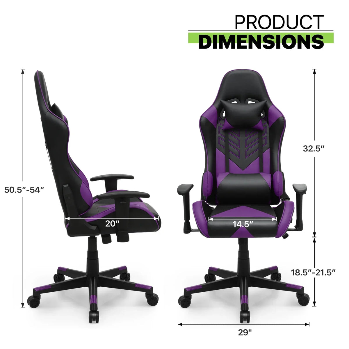 Nouveauté 2026 – Chaise de jeu ergonomique Magshion , chaise de jeu confortable, chaise de bureau en cuir, chaise de jeu pivotante et réglable, bleue