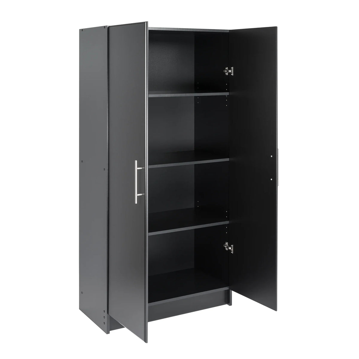Nouveauté 2026 – Armoire à étagères réglables Prepac - Table de garage haute et fonctionnelle, 40,6 cm (P) x 81,3 cm (L) x 164,6 cm (H), armoire de garage autoportante à 2 portes, couleur expresso - EES-3264