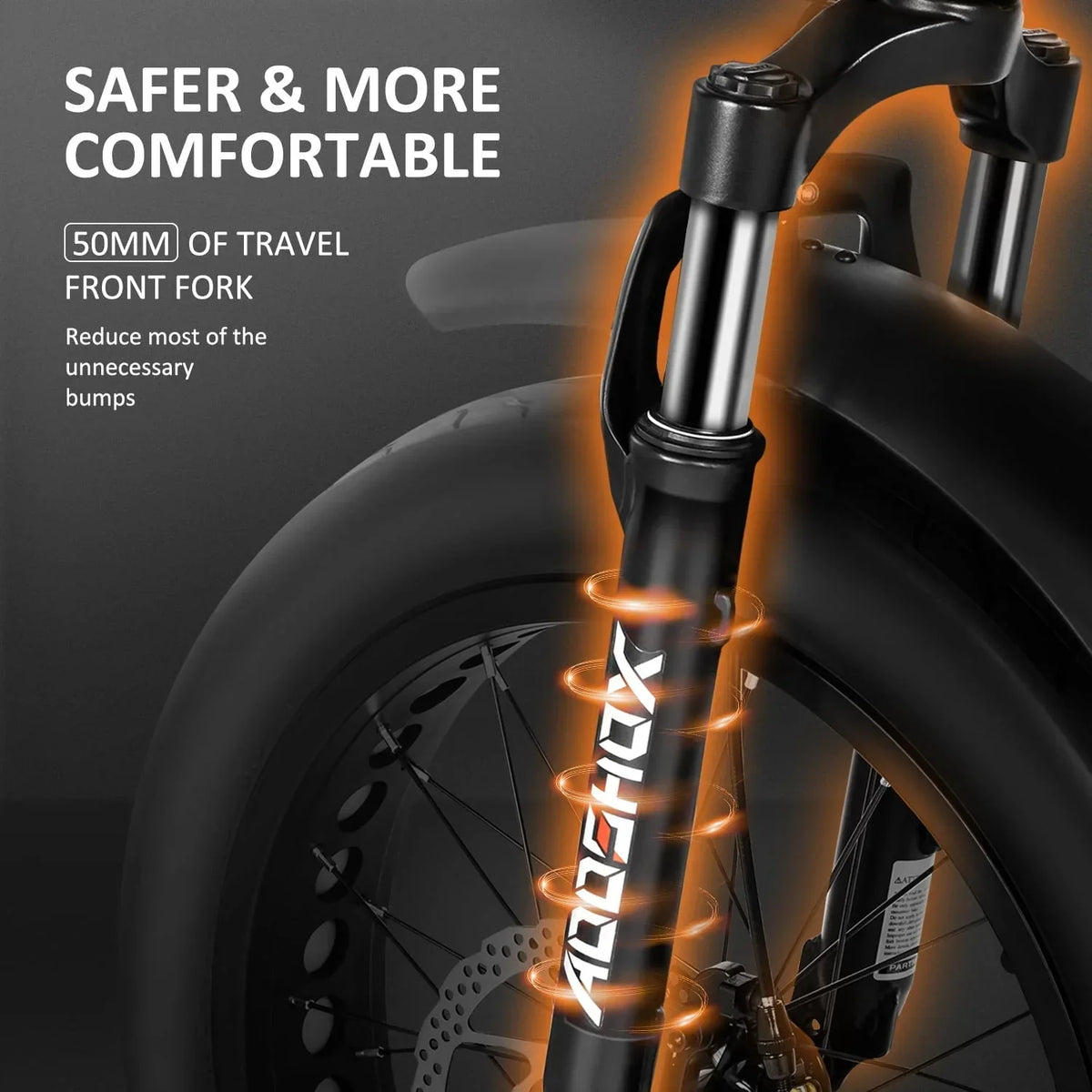 Nouveauté 2026 – Tricycle électrique Addmotor , 750 W, pliable, pour adultes, batterie amovible 48 V 20 Ah, pneus larges 20 pouces avec différentiel arrière, M-330F jaune