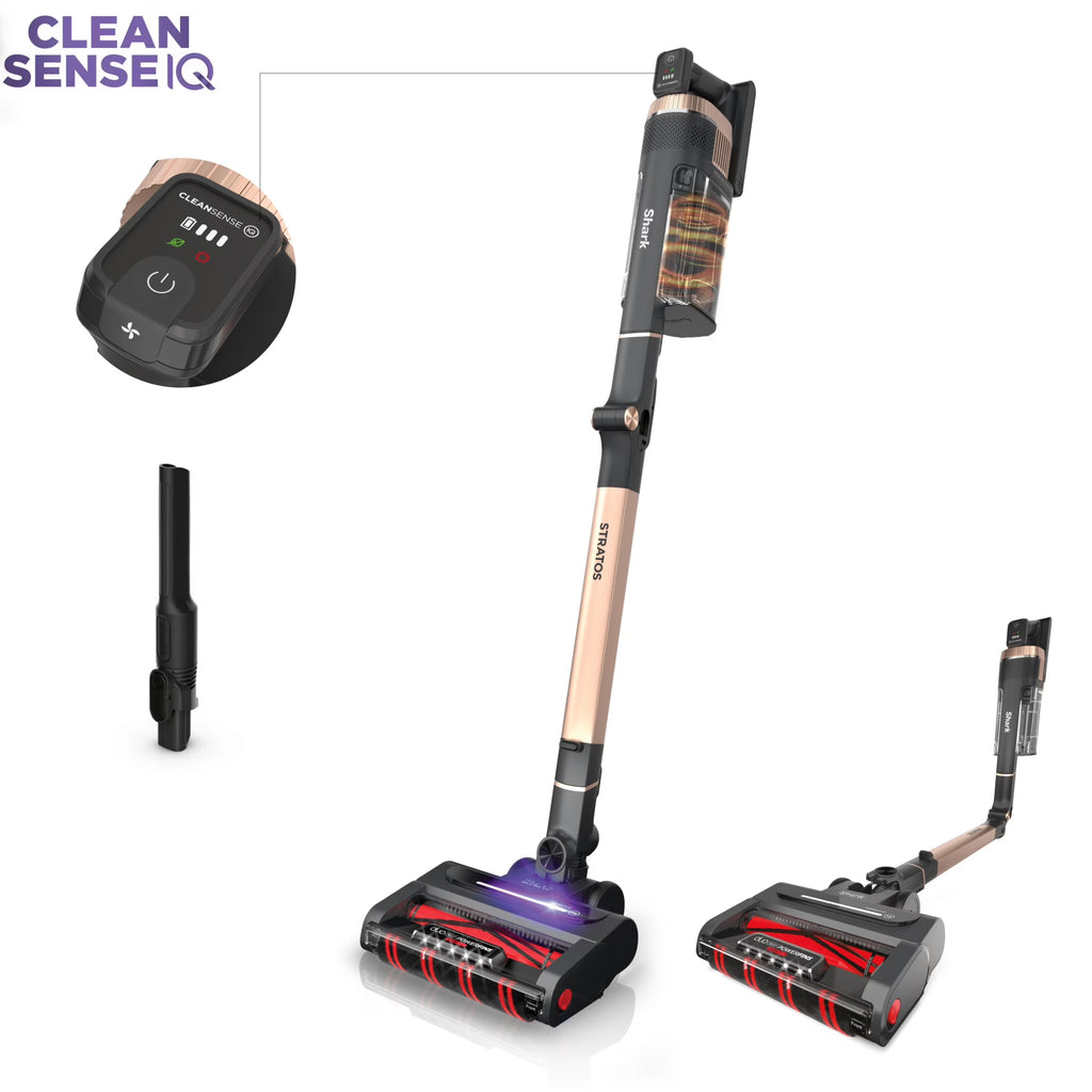 Nouveauté 2026 – Aspirateur balai sans fil Shark Stratos avec Clean Sense IQ et DuoClean PowerFins HairPro MultiFLEX, IZ840H