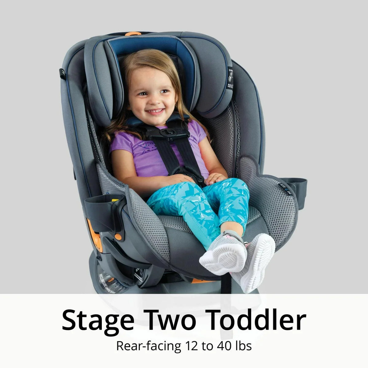 Nouveauté 2026 – Siège auto convertible 4-en-1 Chicco Fit4 Adapt - Vapor (Gris