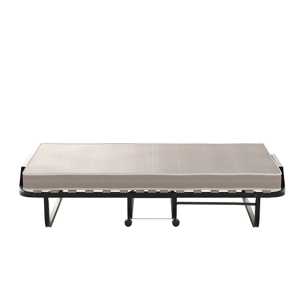Nouveauté 2026 – Lit pliant Gymax avec matelas à mémoire de forme, lit d'appoint en métal, fabriqué en Italie