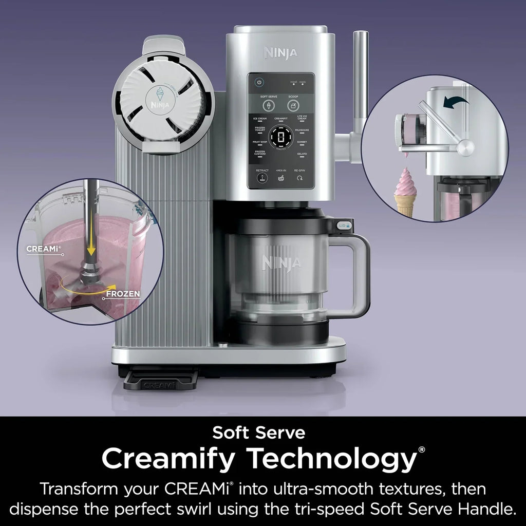Nouveauté 2026 – Machine à glace molle Ninja CREAMi Swirl 13-en-1 (reconditionnée en usine