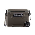 Nouveauté 2026 – Glacière rigide Coleman Convoy Series , 65 pintes (environ 60 litres), avec roulettes, capacité jusqu'à 48 canettes, couleur noyer brun