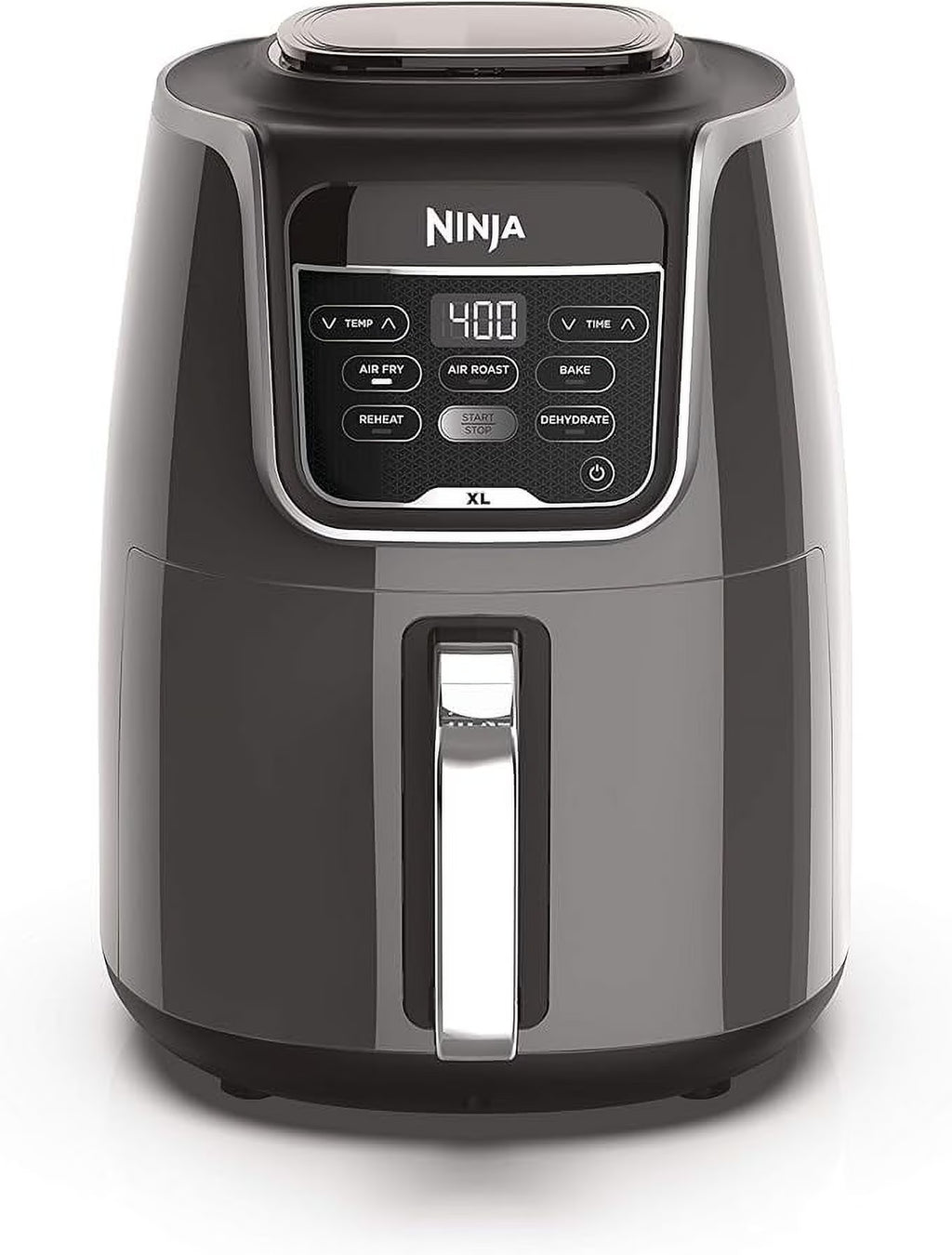 Nouveauté 2026 – Friteuse à air chaud Ninja AF150AMZ XL , capacité de 5,5 litres, permettant de frire, rôtir, cuire, réchauffer et déshydrater. Panier et plaque antiadhésive compatibles lave-vaisselle, guide de recettes inspirées par des chefs inclus