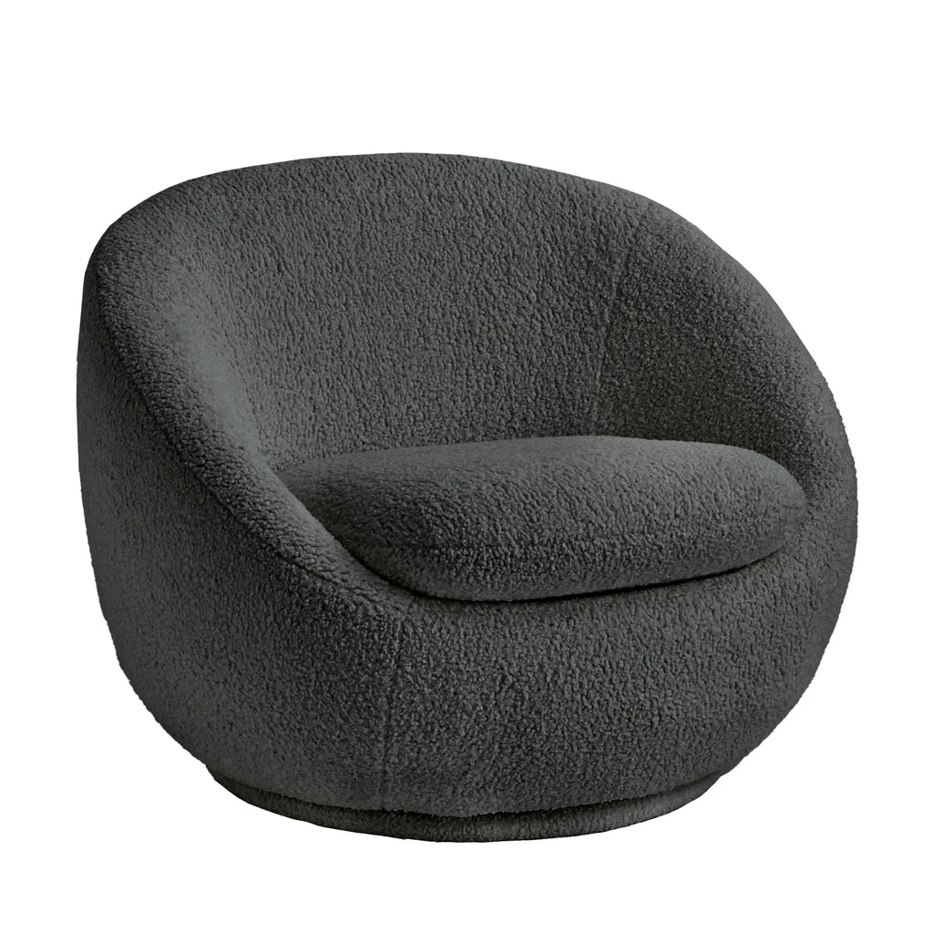 Nouveauté 2026 – Fauteuil pivotant Mira de Better Homes & Gardens , en peau de mouton retournée crème
