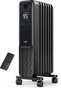 Nouveauté 2026 – Radiateur à bain d'huile Dreo , chauffage électrique radiant pour une utilisation intérieure dans de grandes pièces, avec télécommande, sécurité enfant, 4 modes, protection contre la surchauffe et le basculement, minuterie 24 h, ther