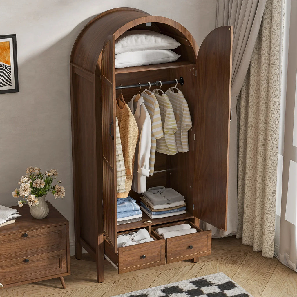 Nouveauté 2026 – Armoire-penderie Armoire , armoire de chambre avec tiroirs, armoires de rangement en bois