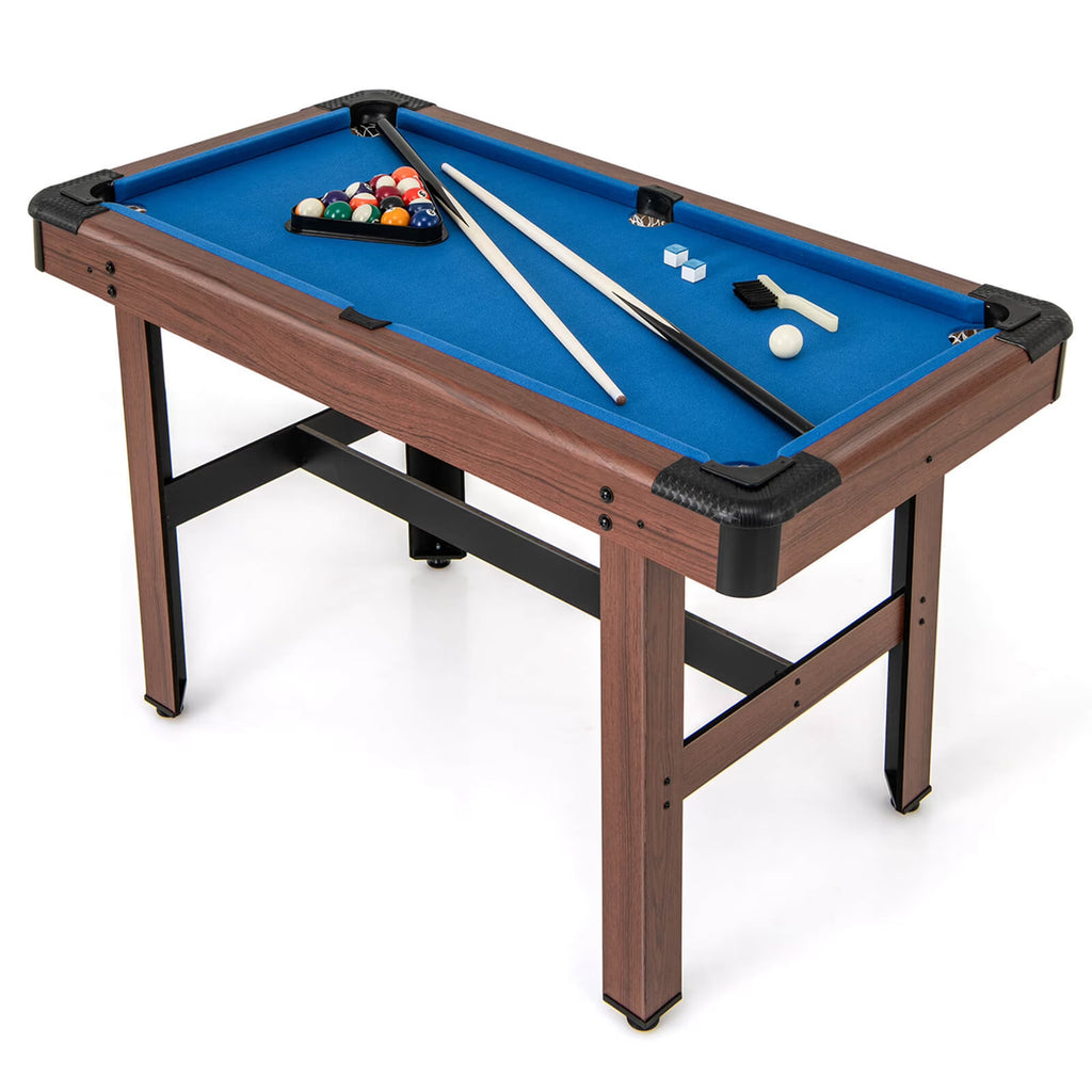 Nouveauté 2026 – Table de billard Costway 48" (122 cm) pour enfants et adultes avec jeu complet de boules, 2 queues de billard et 2 craies vertes
