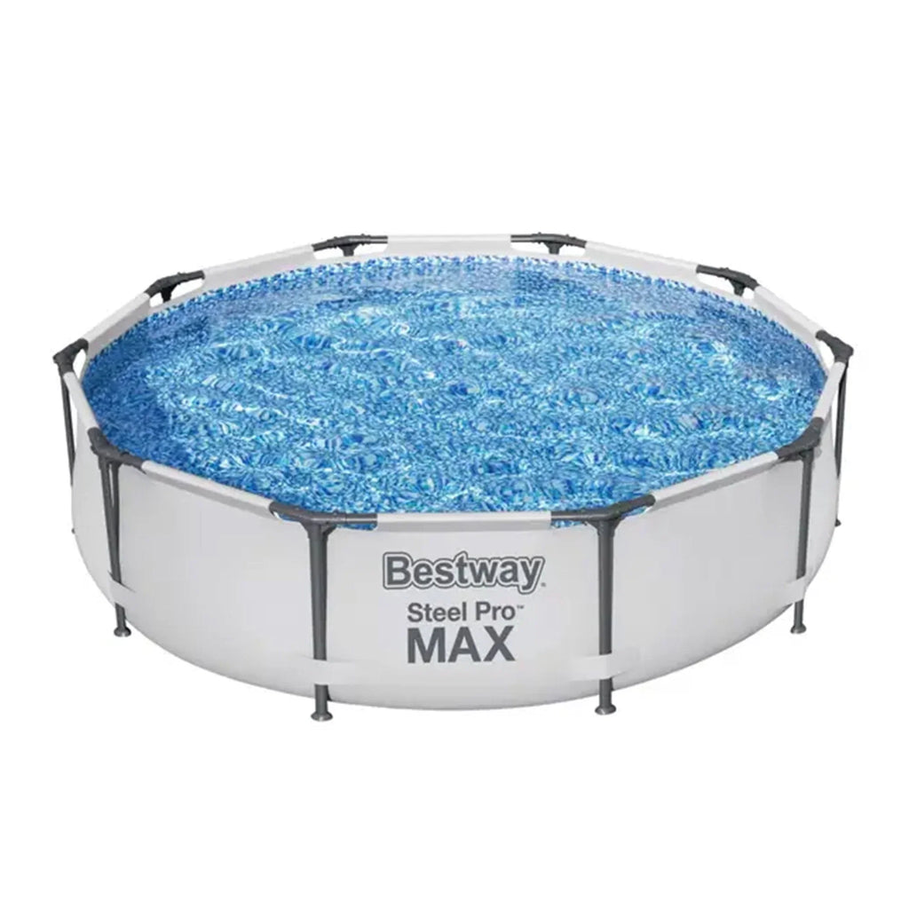 Nouveauté 2026 – Piscine hors sol extérieure Bestway Steel Pro MAX 10'x30" avec pompe, structure métallique, ronde