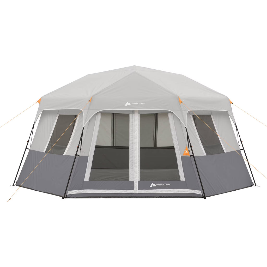 Nouveauté 2026 – Tente cabine hexagonale instantanée Ozark Trail , 4,57 m x 3,96 m, 8 personnes, 16,34 kg