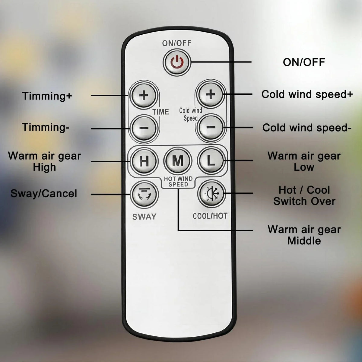 Nouveauté 2026 – Ventilateur tour sans pales 32 pouces (81 cm). Minuterie 9 h, 10 vitesses, télécommande incluse. Ventilateur de circulation d'air pour climatiseur domestique