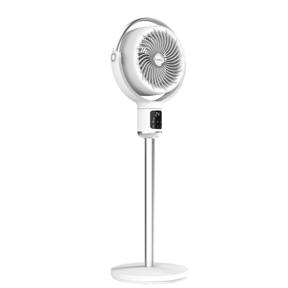 Nouveauté 2026 – Ventilateur sur pied Lasko Whirlwind 7" à 24 vitesses, mouvement orbital, débit d'air de 25 pi/s, télécommande, APDC301