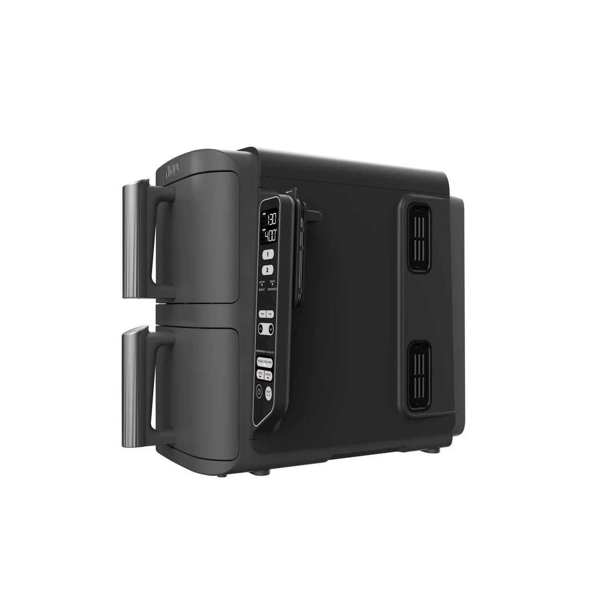 Nouveauté 2026 – Friteuse à air Ninja DoubleStack XL à 2 paniers, technologie DoubleStack permettant de cuire 4 aliments simultanément, conception compacte, 10 pintes, 4 en 1, Smart Finish & Match Cook, SL400