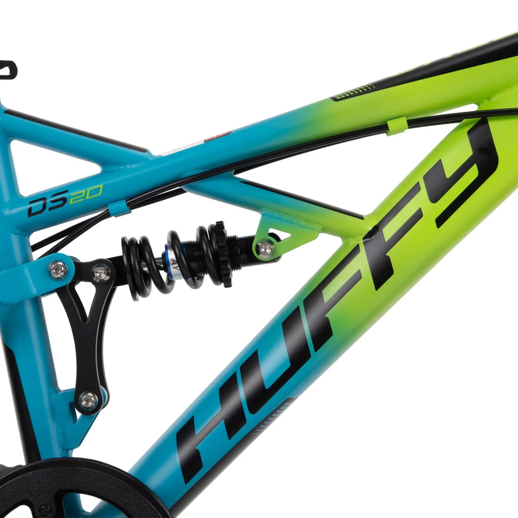 Nouveauté 2026 – VTT garçon Oxide 20 pouces, coloris citron vert/bleu