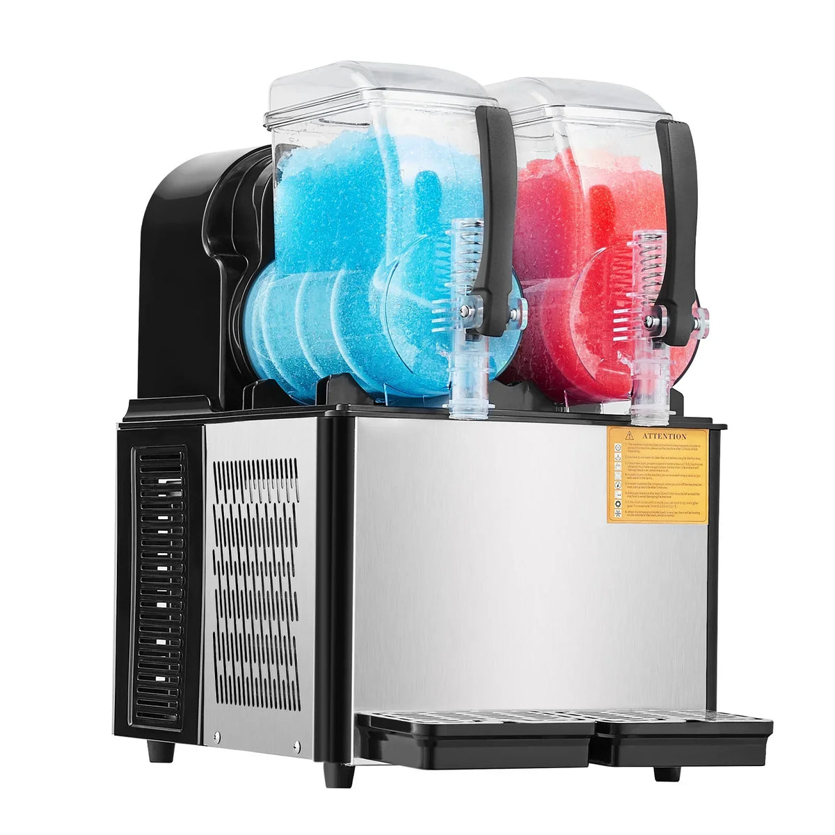 Nouveauté 2026 – Machine à granita commerciale KFFKFF , machine à granita à 2 réservoirs de 4 L, machine à boissons glacées avec maintien de la température, machine à granita