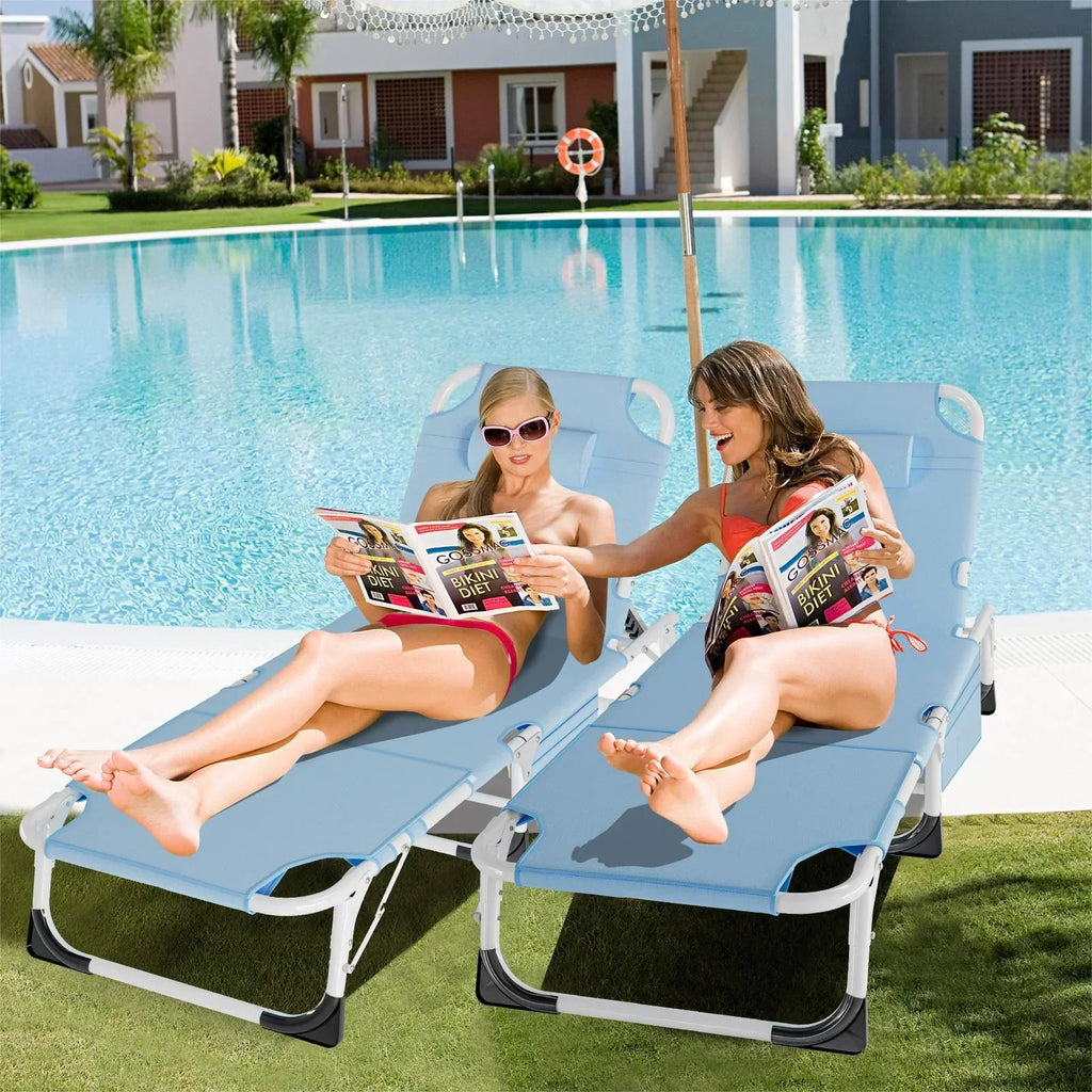 Nouveauté 2026 – Chaise longue MOPHOTO avec matelas, supportant jusqu'à 200 kg, lit de camp portable et robuste, réglable, idéal pour le camping, la piscine, la plage et la terrasse