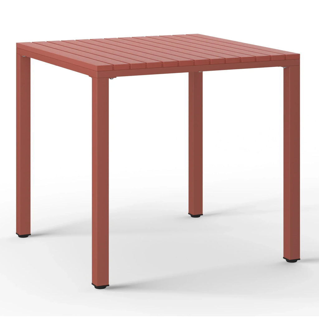 Nouveauté 2026 – Ensemble de salle à manger d'extérieur WestinTrends Playa 5 pièces avec table et chaises empilables, structure en métal, vert olive