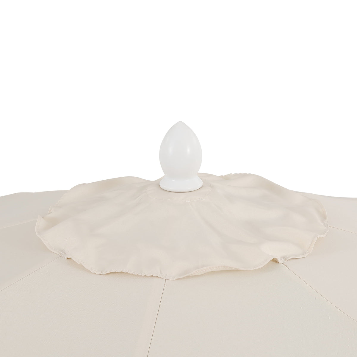 Nouveauté 2026 – Parasol de marché JONATHAN Y Tracy 2,74 m (9 pi), style classique milieu du siècle, franges festonnées, manivelle d'inclinaison automatique, aération et protection UV, rose corail/blanc, mât marron foncé