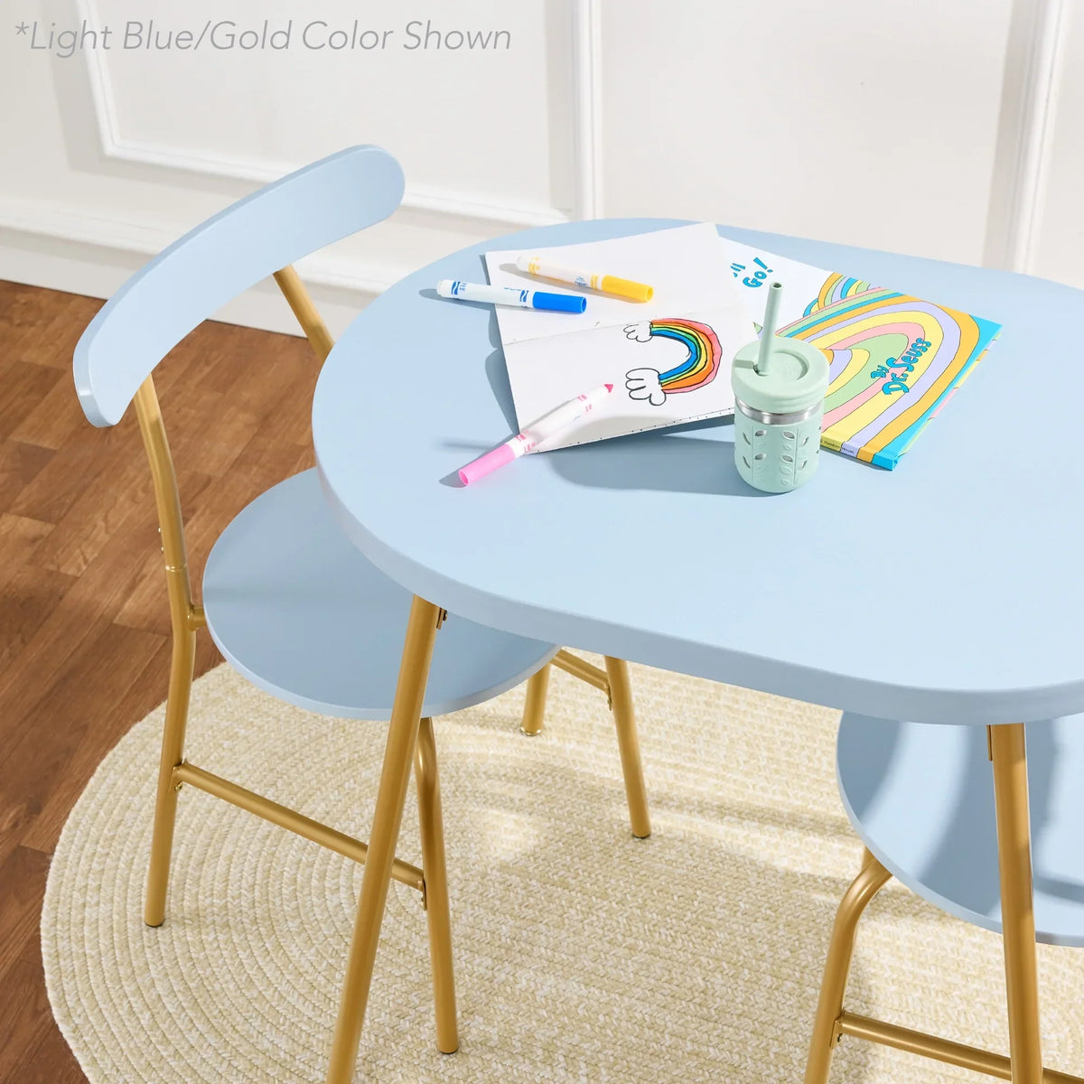 Nouveauté 2026 – Ensemble table et chaises ovales modernes 3 pièces Best Choice Products , petit coin repas avec 2 chaises - Noir/Noir