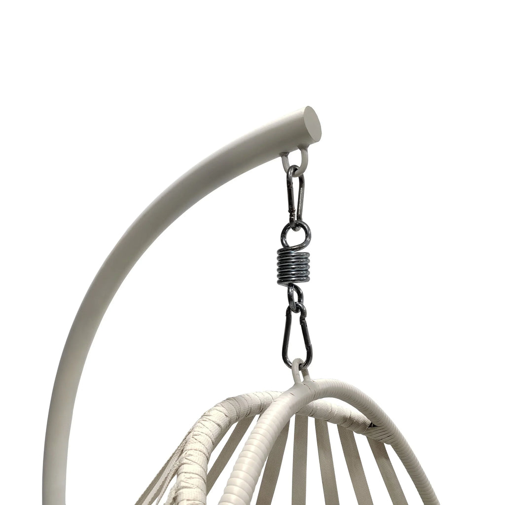 Nouveauté 2026 – Fauteuil suspendu œuf en osier d'extérieur Mainstays, gris, collection