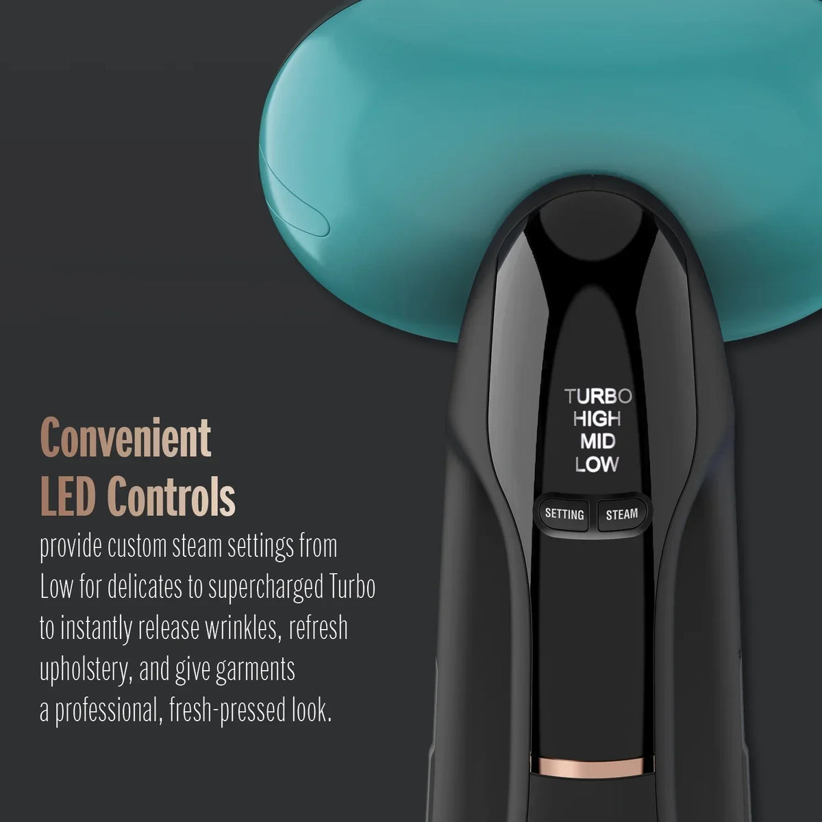 Nouveauté 2026 – Défroisseur vapeur portable Conair Turbo ExtremeSteam 1875 W, 2 en 1, taille unique, noir/vert GS107 (édition limitée