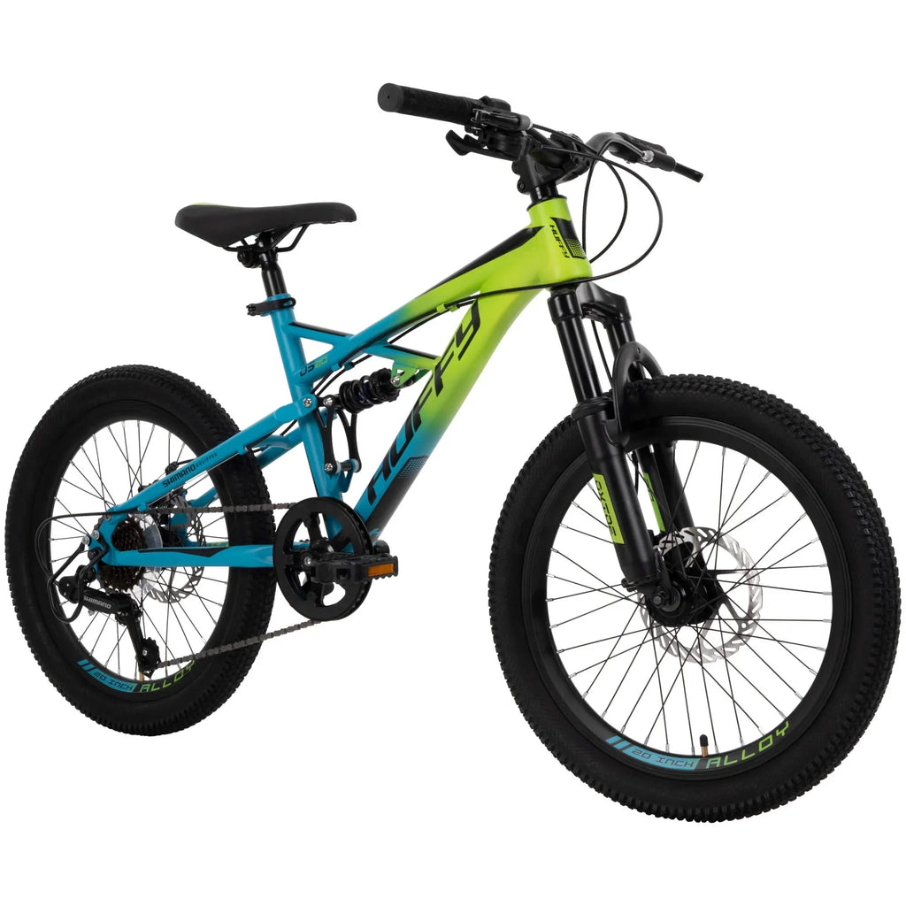 Nouveauté 2026 – VTT garçon Oxide 20 pouces, coloris citron vert/bleu