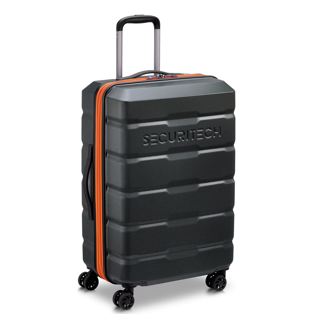 Nouveauté 2026 – Valise rigide à roulettes Securitech by Delsey Citadel 31" (grand modèle, verte), modèle , grande taille, enregistrée