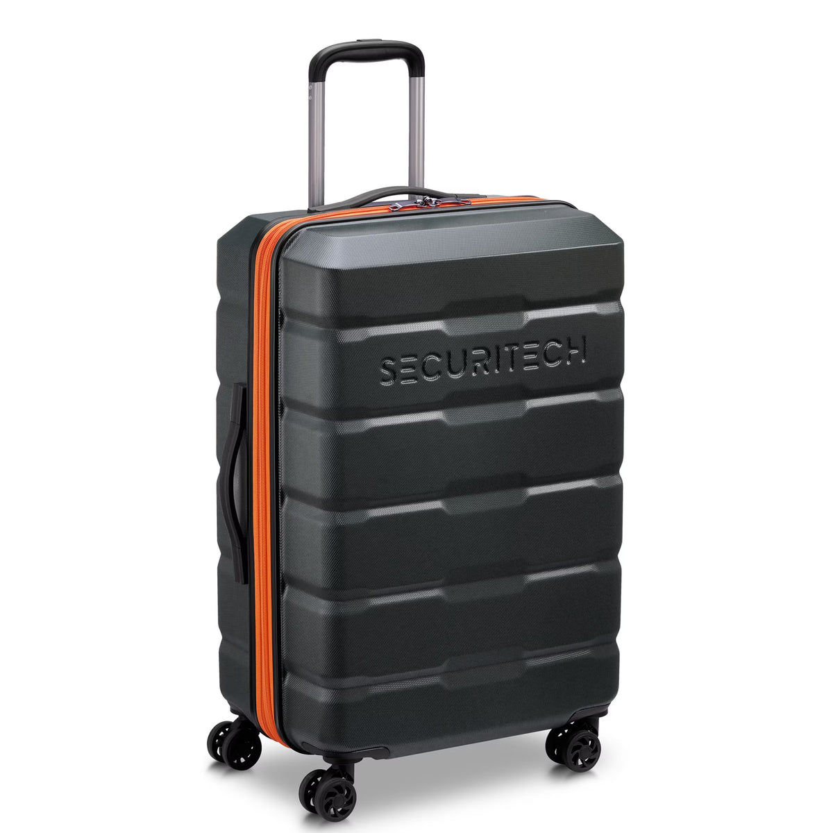Nouveauté 2026 – Valise rigide à roulettes Securitech by Delsey Citadel 31" (grand modèle, verte), modèle , grande taille, enregistrée