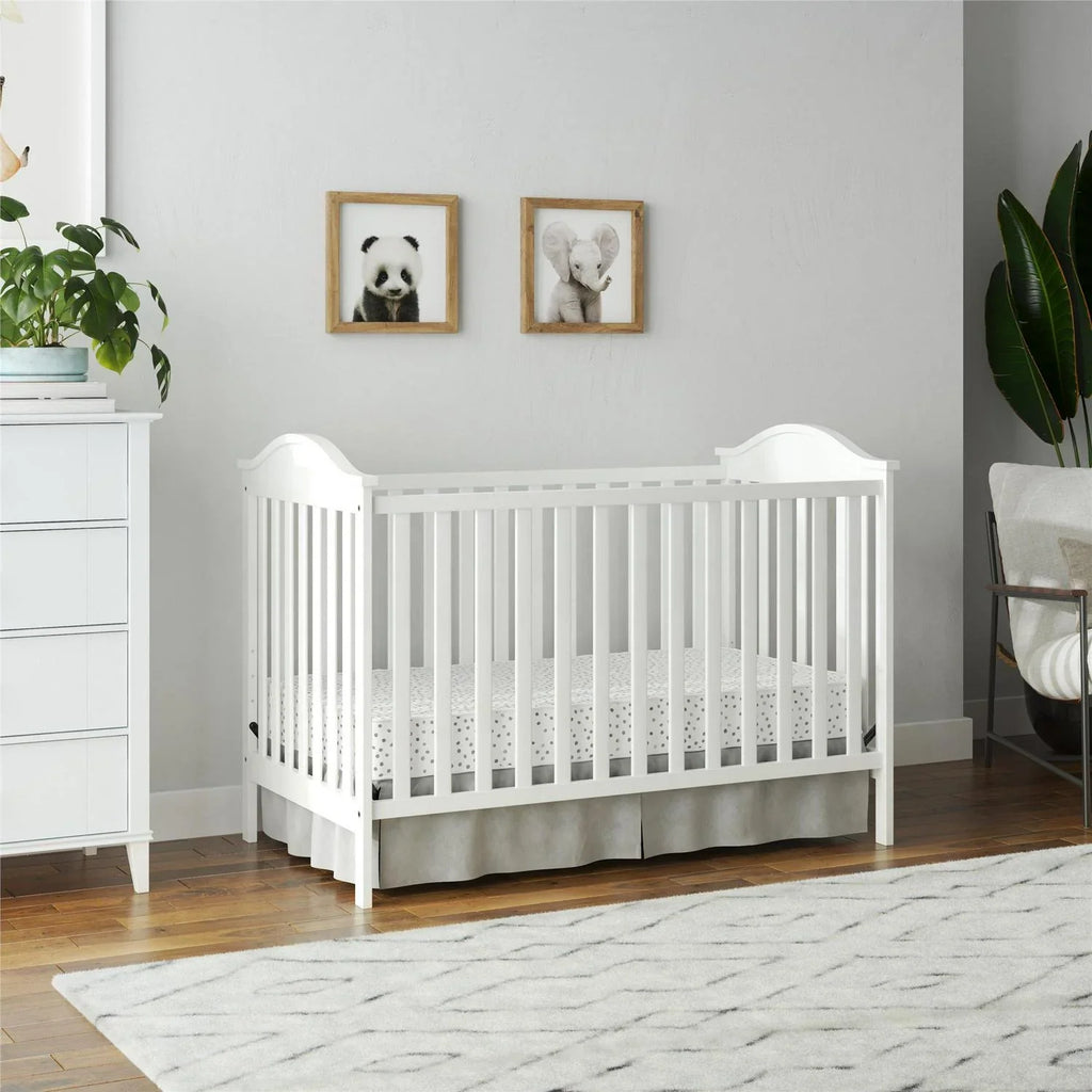 Nouveauté 2026 – Lit bébé convertible 3-en-1 Baby Relax Adele . Blanc
