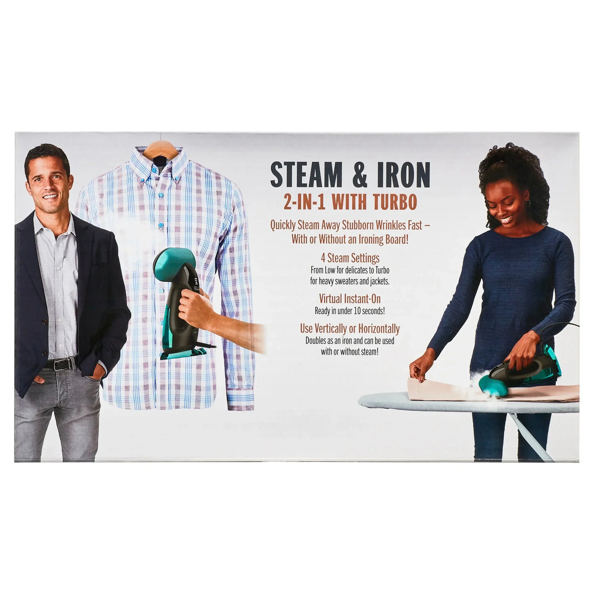 Nouveauté 2026 – Défroisseur vapeur portable Conair Turbo ExtremeSteam 1875 W, 2 en 1, taille unique, noir/vert GS107 (édition limitée