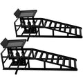 Nouveauté 2026 – Rampes hydrauliques pour voiture Riedhoff (lot de 2), charge maximale de 5 tonnes, hauteur de levage de 24 à 41 cm, robustes, noires