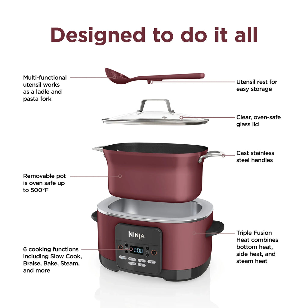 Nouveauté 2026 – Cuiseur multifonction Ninja Foodi Possible Cooker 8,5 qt, saveur tarte aux cerises, MC1000WM