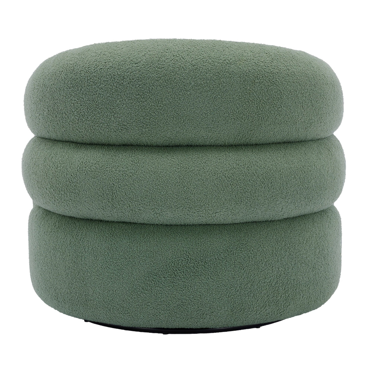 Nouveauté 2026 – Fauteuil pivotant 360" pour salon, fauteuil tonneau bouclé, canapé une place, fauteuil de lecture, vert sauge