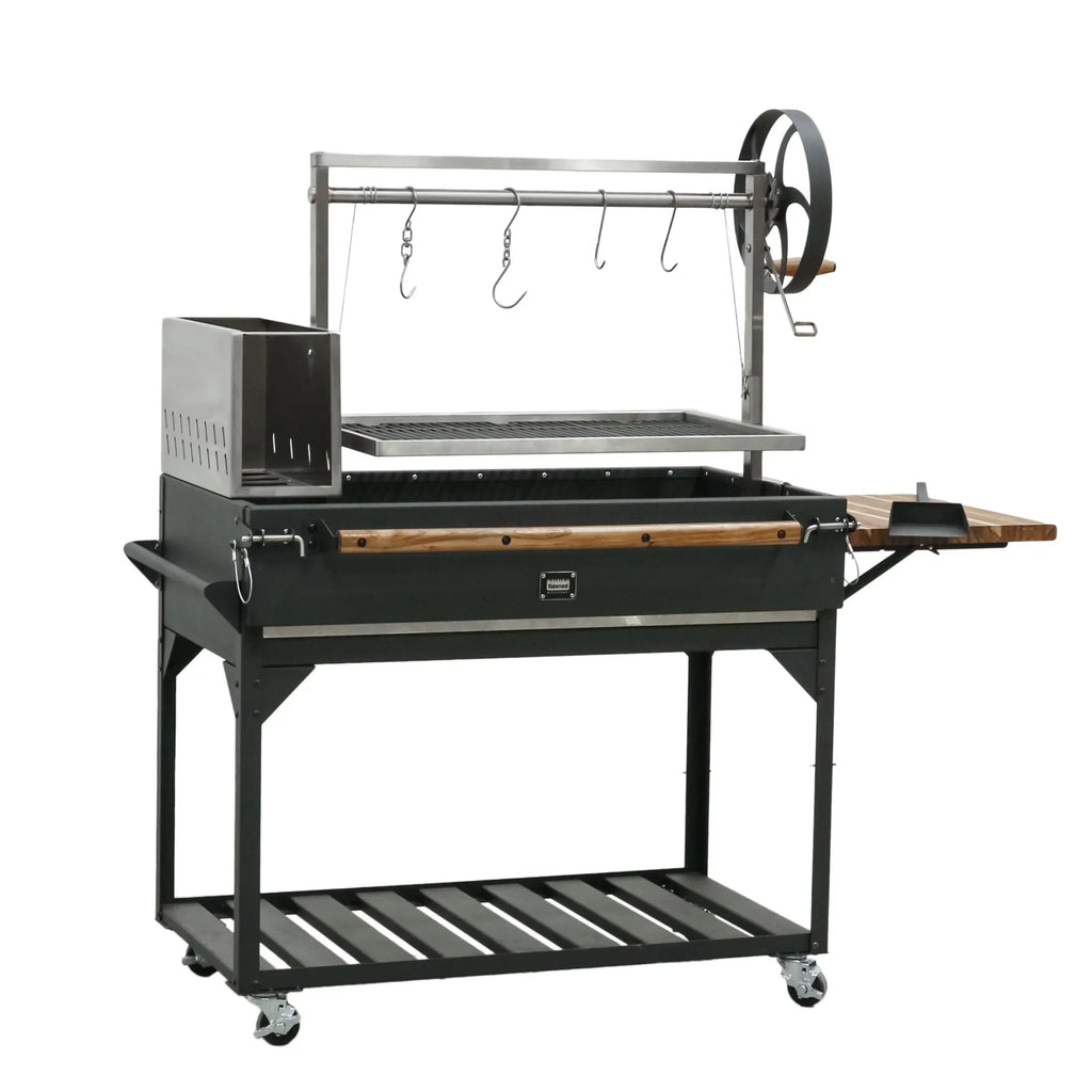 Nouveauté 2026 – Barbecue argentin Santa Maria Backyard Discovery, à bois et charbon de bois, en acier