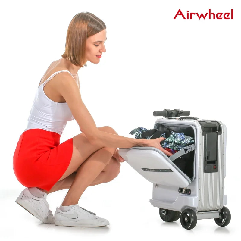 Nouveauté 2026 – Airwheel 20 pouces SE3miniT Robot intelligent à chevaucher électrique, bagage cabine pour voyage