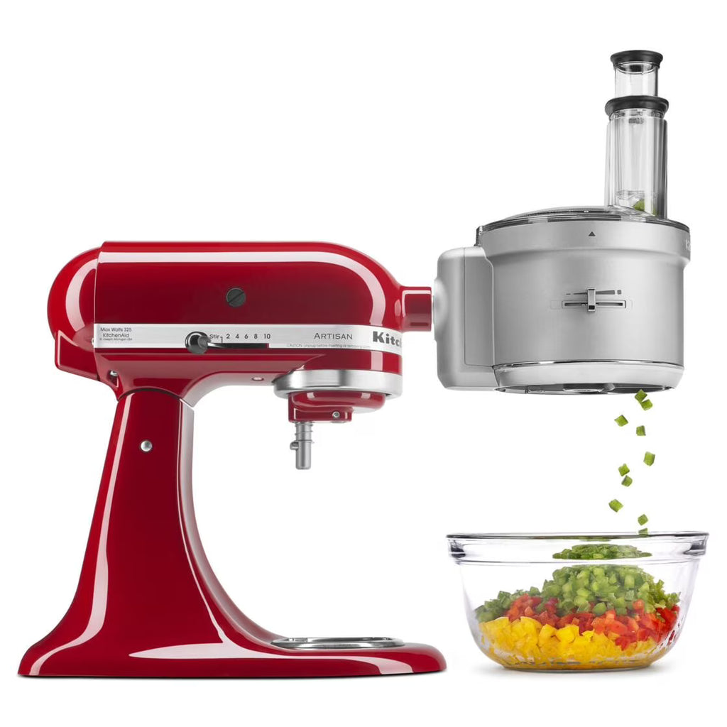 Nouveauté 2026 – Accessoire robot culinaire KitchenAid (boîte ouverte) avec kit de découpe en dés de style professionnel, gris, KSM2FPA