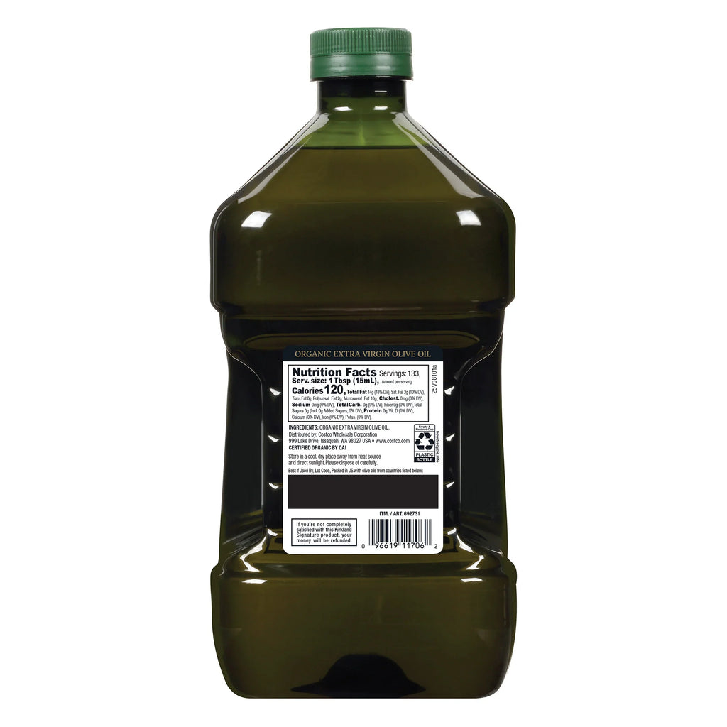 Nouveauté 2026 – Huile d'olive extra vierge biologique Kirkland Signature , 2 L