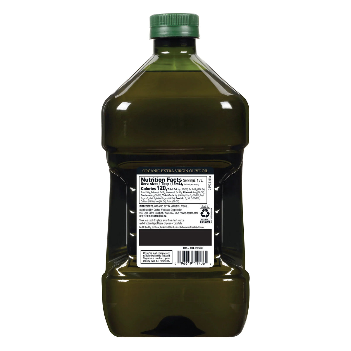 Nouveauté 2026 – Huile d'olive extra vierge biologique Kirkland Signature , 2 L