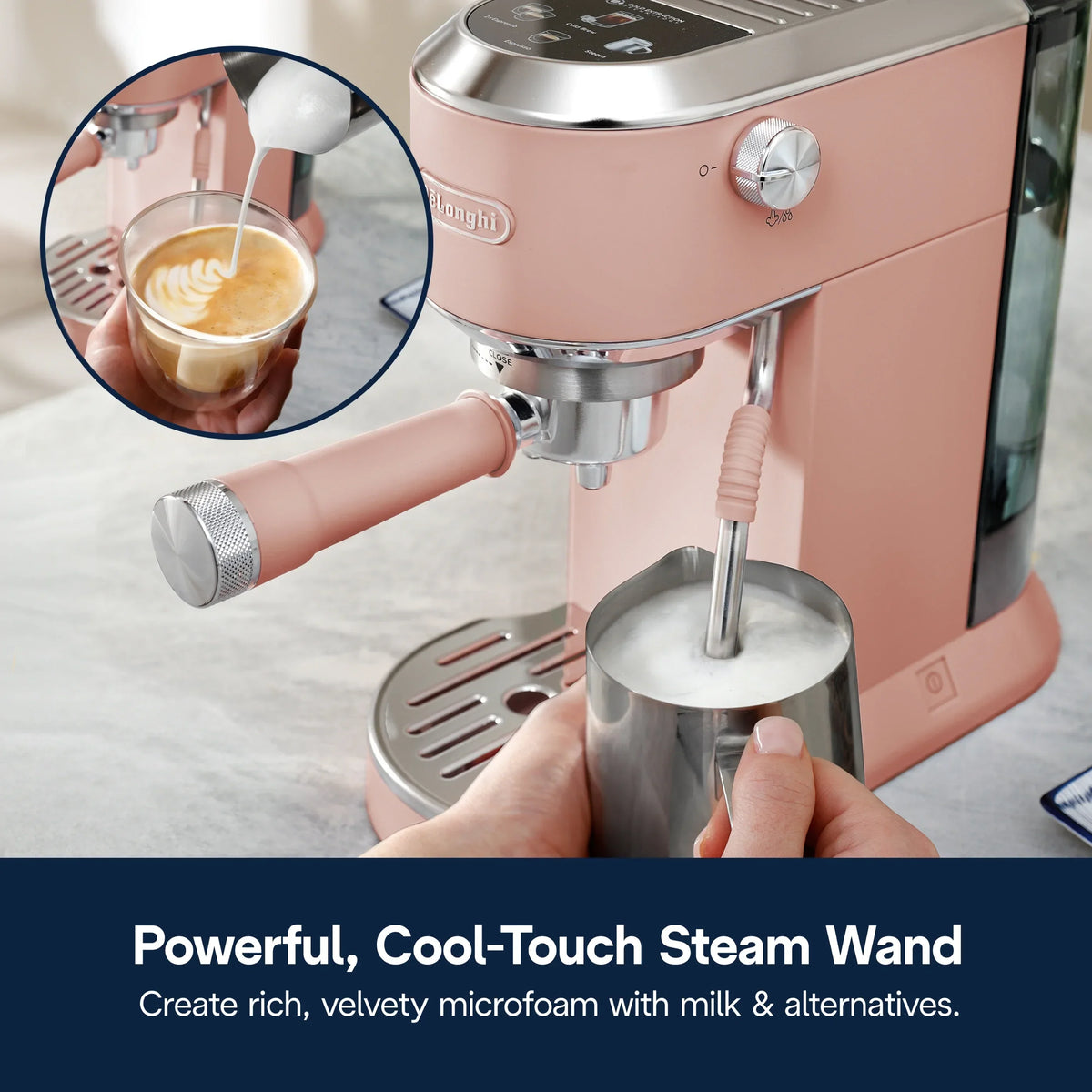 Nouveauté 2026 – Machine à expresso De’Longhi Dedica Duo , format compact avec mousseur intégré pour latte art, expresso, café infusé à froid, lattes et plus encore, acier inoxydable