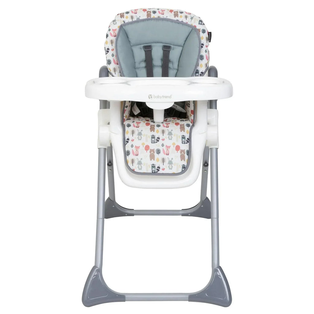 Nouveauté 2026 – Chaise haute 3-en-1 Baby Trend Sit Right, collection . Thème Forêt
